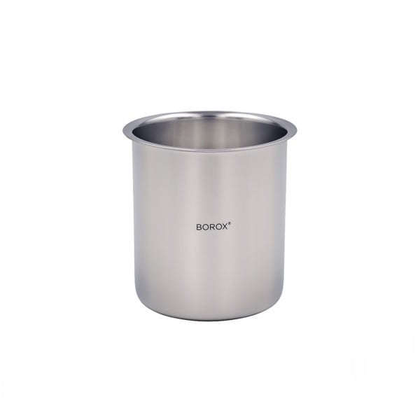 Borox Paslanmaz Çelik Beher 100ml - Laboratuvar Ölçü Kabı