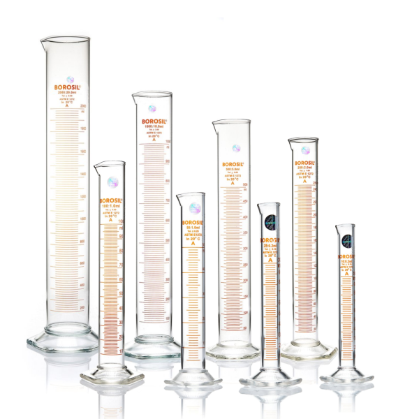 Borosil Cam Mezür 2000 ml - Dereceli Silindir Sertifikalı - 4 Adet Toptan