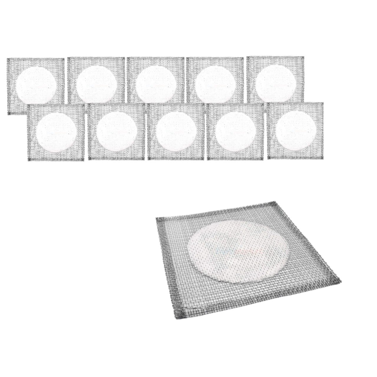 Borox Amyant Tel - Ortası Seramik - 14x14 cm - 10 Adet