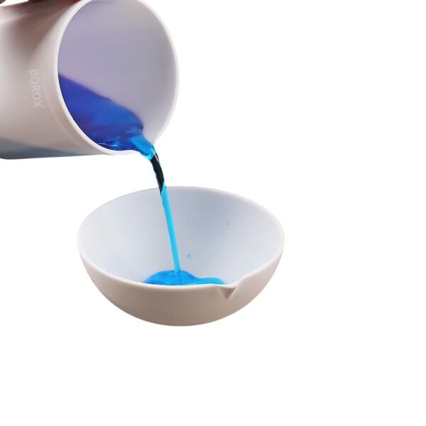 Borox Kulplu Teflon Beher 500ml - PTFE Isıya Dayanıklı Beher