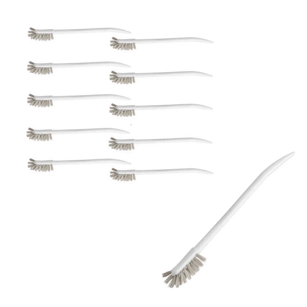 Borox Şişe Erlen Beher Balon Temizleme Fırçası - Bej 10lu