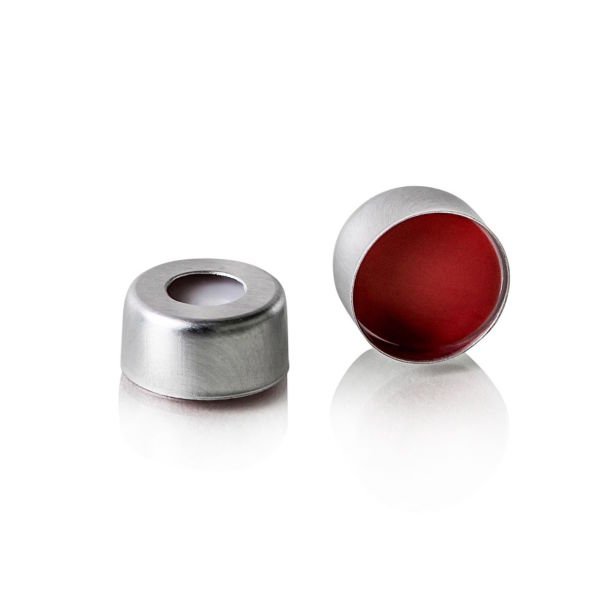 Borox Alüminyum Vial Crimp Kapağı ND11 - PTFE Septa - Silikon Yarıksız 100lü