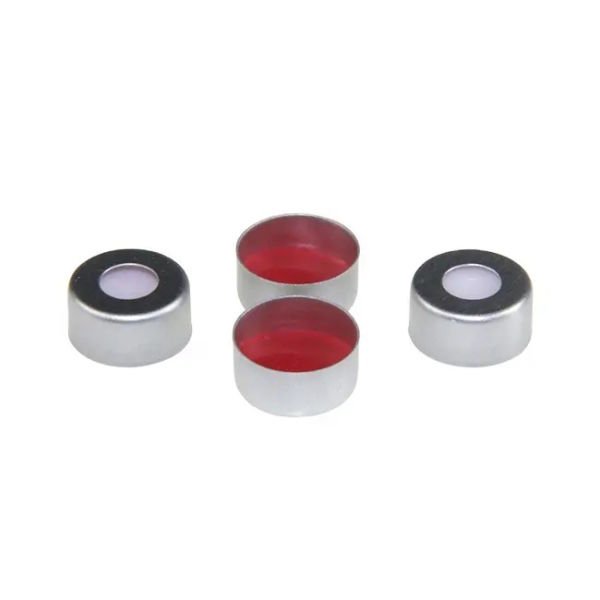 Borox Alüminyum Vial Crimp Kapağı ND11 - PTFE Septa - Silikon Yarıksız 100lü