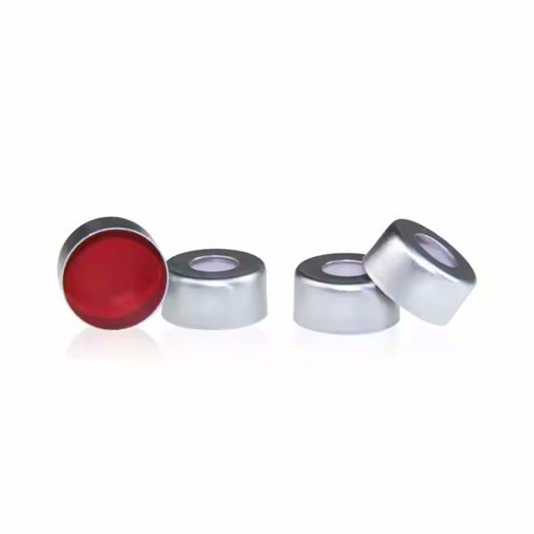 Borox Alüminyum Vial Crimp Kapağı ND11 - PTFE Septa - Silikon Yarıksız 100lü
