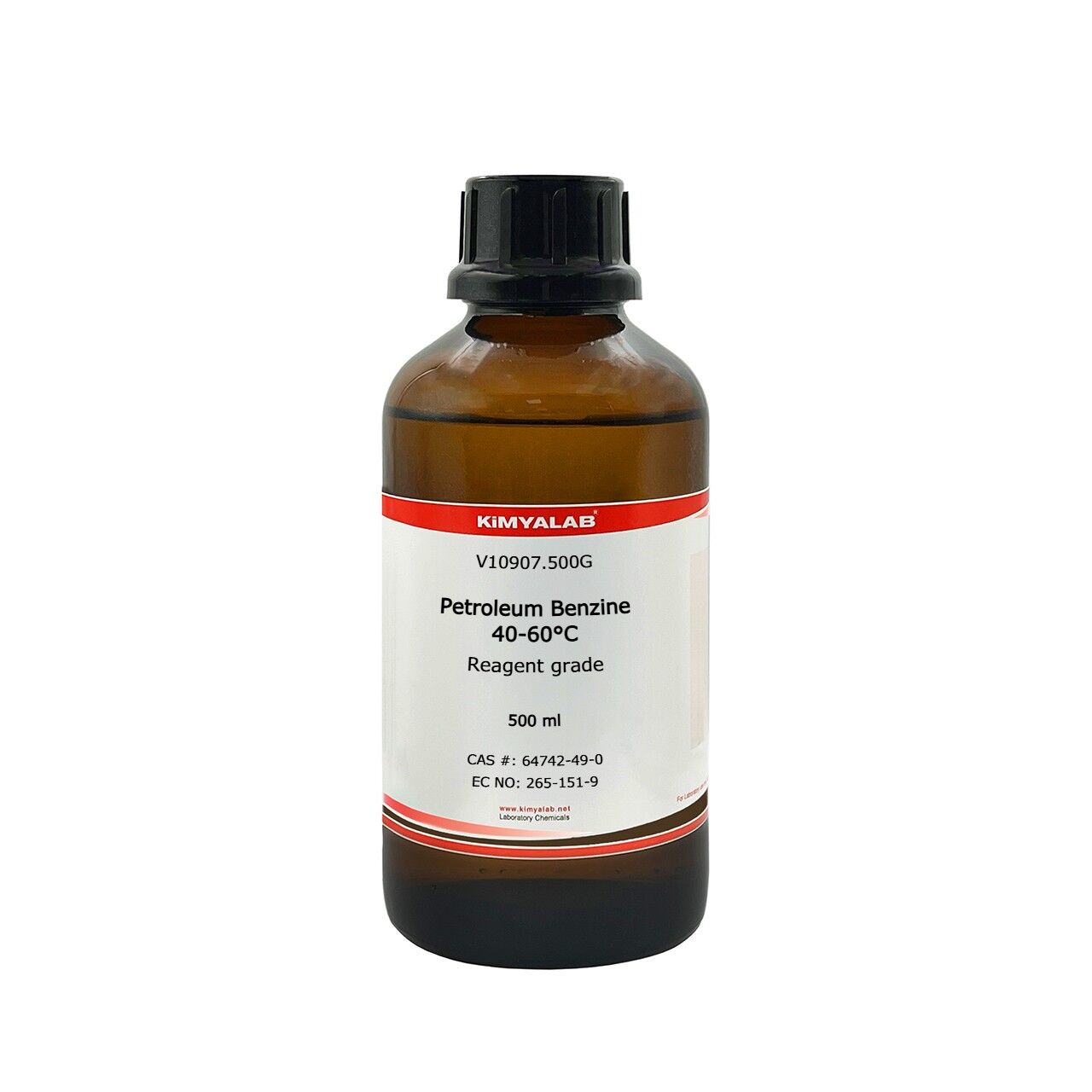 Petrol Eteri 500 ml Cam Şişe - Petroleum Benzine 40-60C