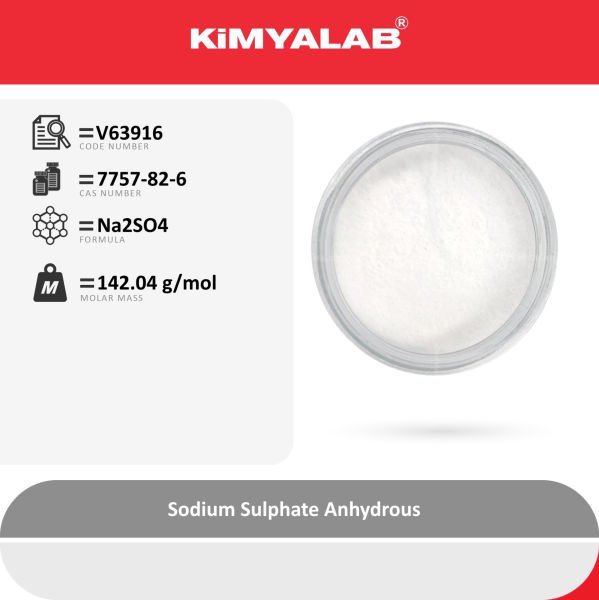 Kimyalab Sodyum Sülfat - 1 Kg - Sodium Sulfate Anhydrous