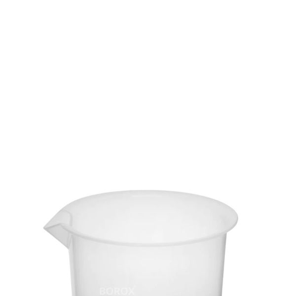 Borox Plastik Beher 500 ml - Kabartma Dereceli - Plastic Beaker Autoclavable - 12 Adet/Toptan