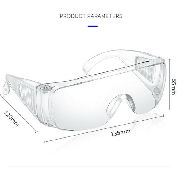 Borox Koruyucu Gözlük S700 - Laboratuvar Gözlüğü - Şeffaf 50 Adet Toptan