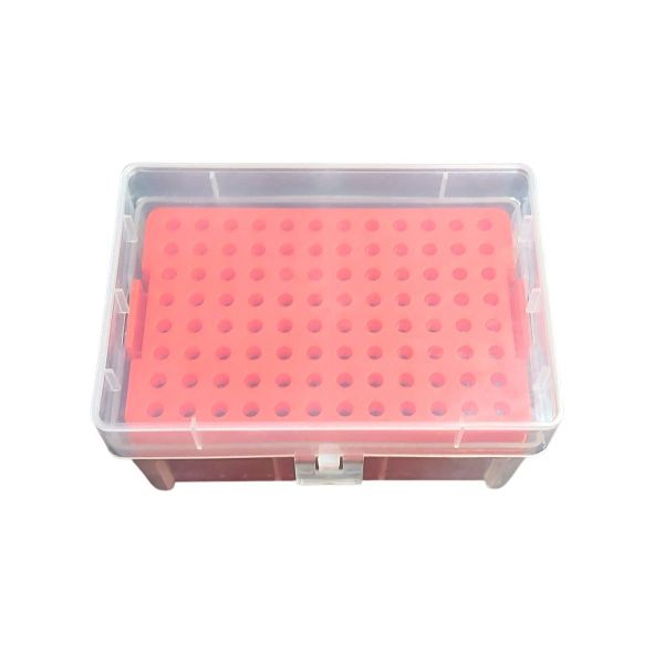 Borox Boş Pipet Ucu Kutusu 2-10ul İçin - Mikropipet Tip Box 96lı Rack - 6 Adet Toptan
