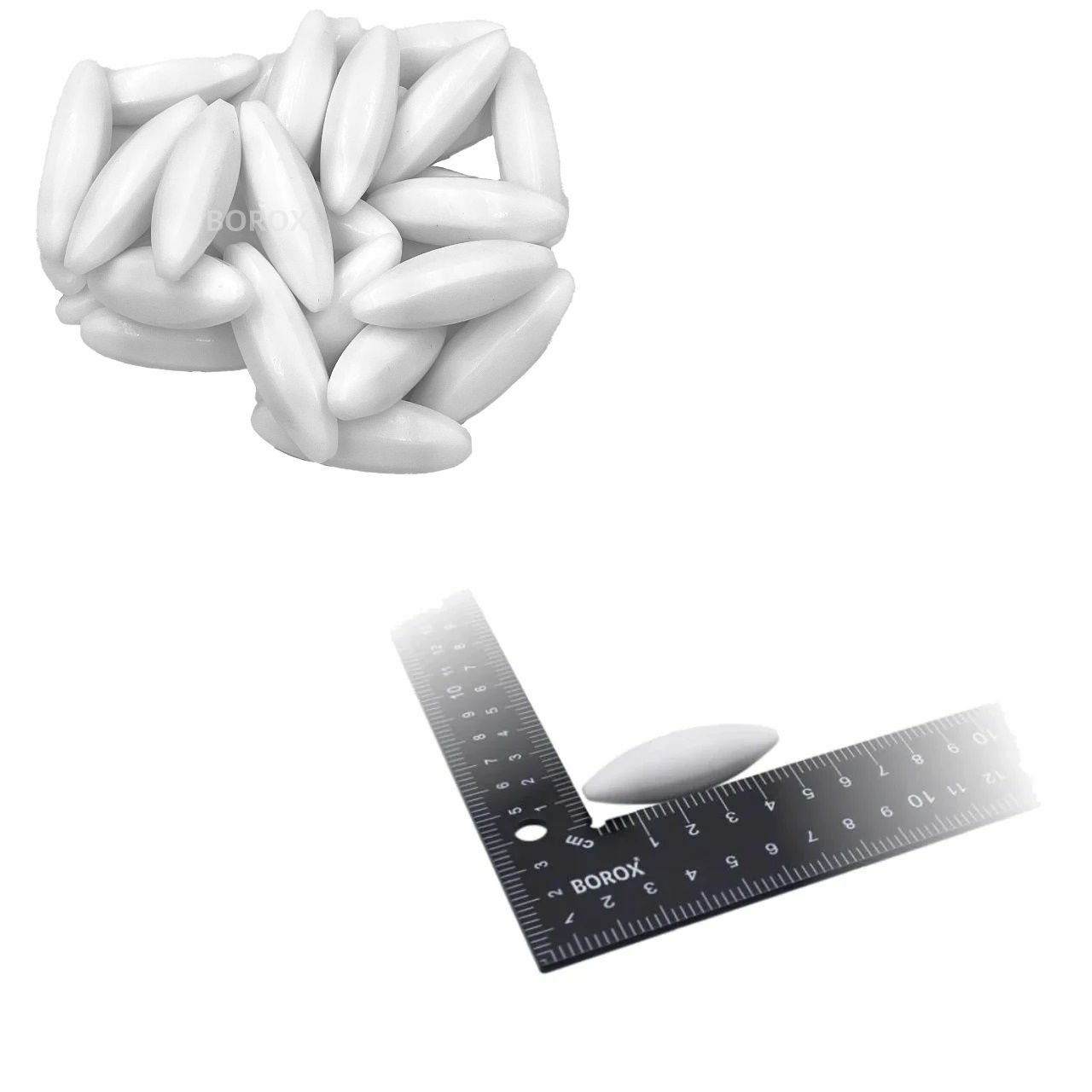 Manyetik Balık 16x50 mm - Teflon Karıştırıcı Balık Zeytin - 50 Adet Toptan