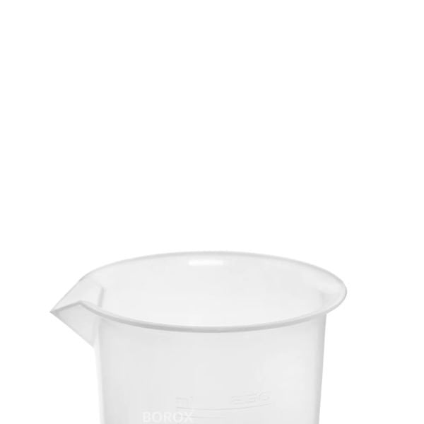 Borox Plastik Beher 250 ml - Kabartma Dereceli - Plastic Beaker Autoclavable