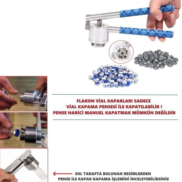 Borox Kapaklı Tıpalı Cam Şişe 100ml - Flakon Şişe 100cc - 100 Adet Toptan