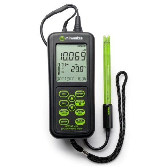 Milwaukee MW106 pH ORP Sıcaklık Ölçer - pH metre - IP67 USB