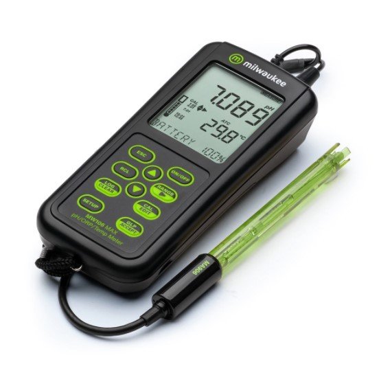 Milwaukee MW106 pH ORP Sıcaklık Ölçer - pH metre - IP67 USB