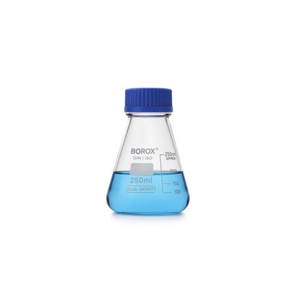 Borox Cam Erlen 1000 ml - Erlenmeyer Flask Vida Kapaklı