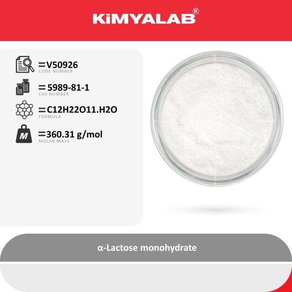 Kimyalab Laktoz Monohidrat - Lactose Monohydrate - 4 Kg-HDPE Varil