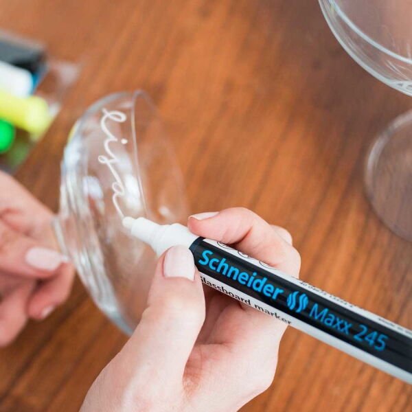 Schneider Maxx245 Asetat Kalemi Siyah - 1-3mm - Cam Markörü