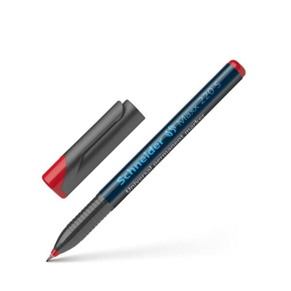 Schneider Maxx220 Asetat Kalemi Kırmızı - 0.4 S - Cam Kalemi