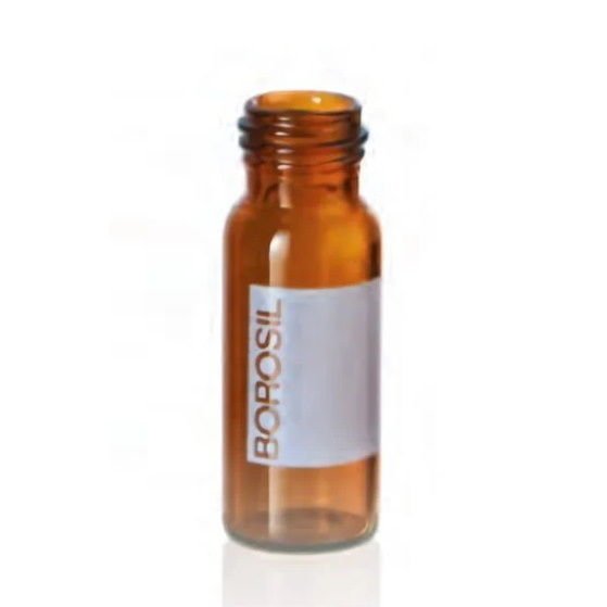 Borosil Cam Vial 2ml Amber - Vida Boyunlu ND9 - Hacim Ölçekli - 100adet/paket