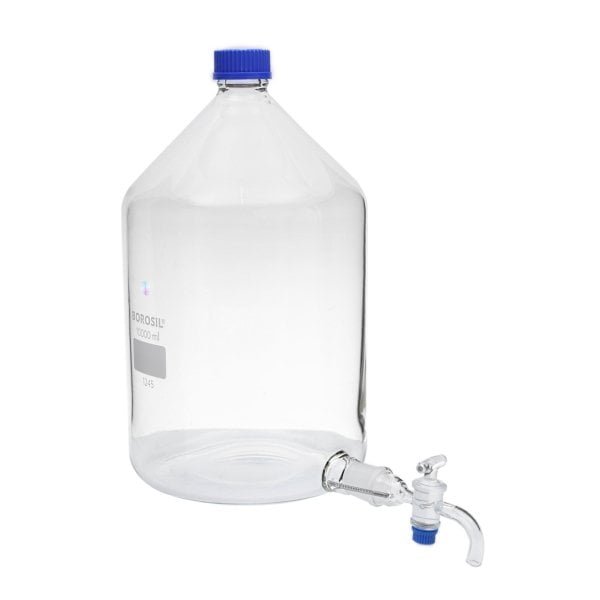 Borosil Cam Aspiratör Şişe 10000 ml - Musluklu Şişe 10 Litre