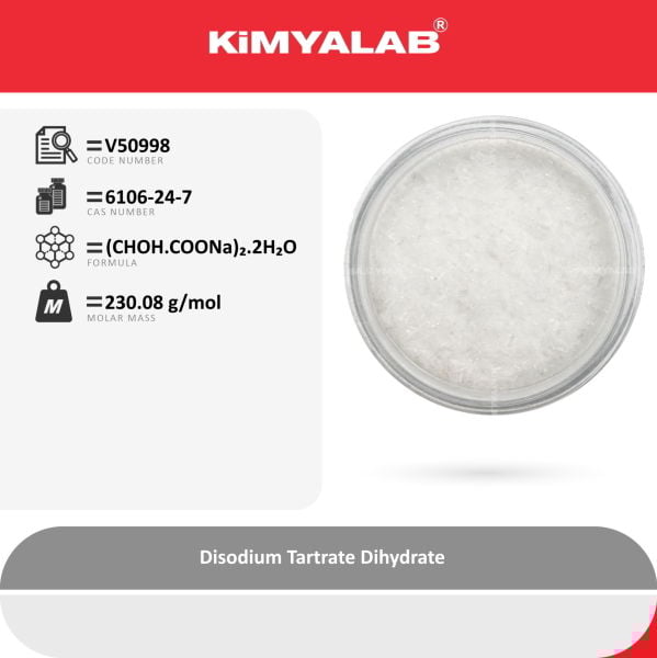 Kimyalab Disodyum Tartarat Dihidrat 1Kg - Disodium Tartrate Dihydrate