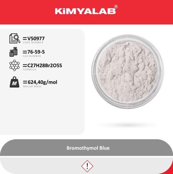 Kimyalab Brom Timol Mavisi 50g - Bromothymol Blue Indicator - Bromotimol Mavi