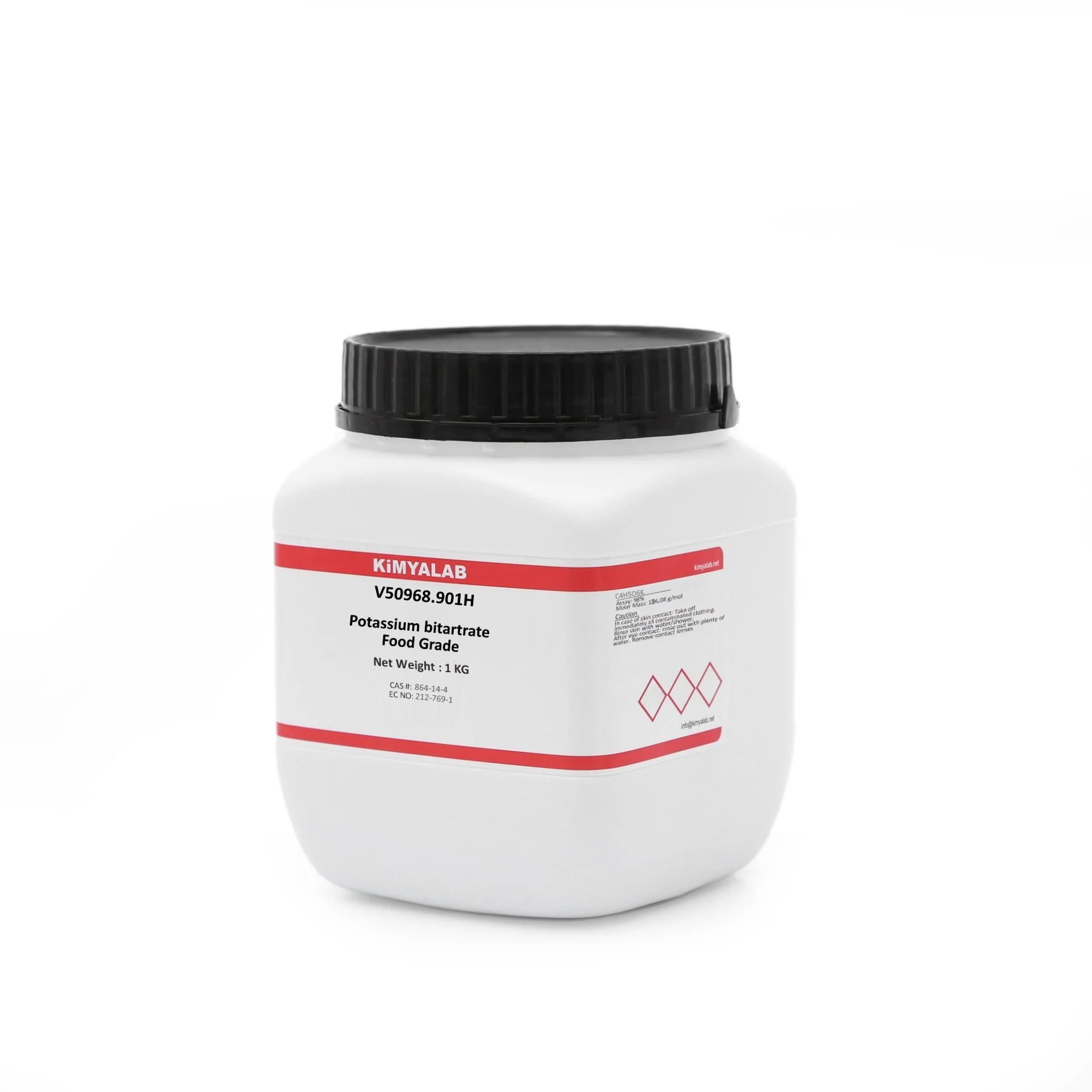 Potasyum bitartarat 1 Kg - Potassium hydrogen tartrate