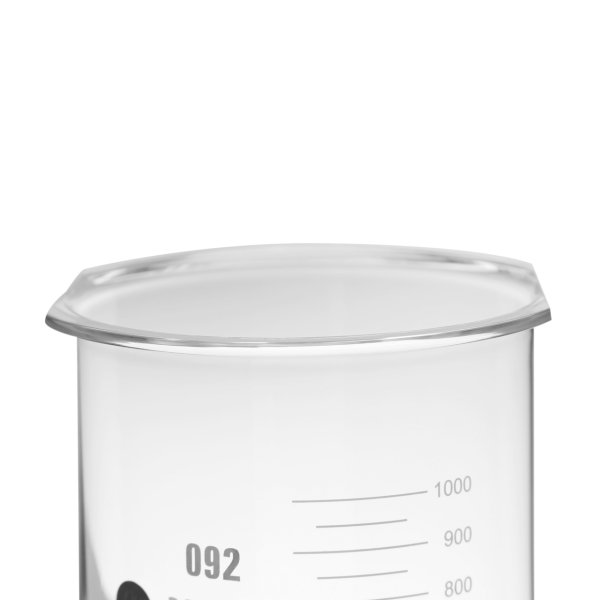 Borosil Cam Beher 1000ml - Dissolüsyon Cihazı Kabı - Beaker