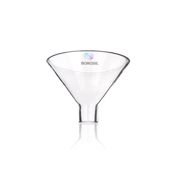 Borosil Cam Huni 125 mm - Geniş Ağızlı Huni - Toz Hunisi