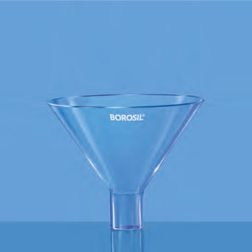Borosil Cam Huni 125 mm - Geniş Ağızlı Huni - Toz Hunisi