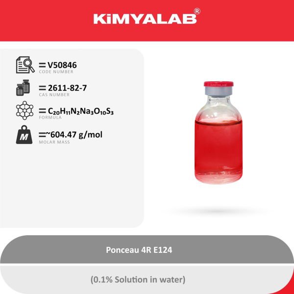 Kimyalab Kırmızı Toz Gıda Boyası E124 1 Kg - Ponceau 4R Dye Powder - Toz Renklendirici