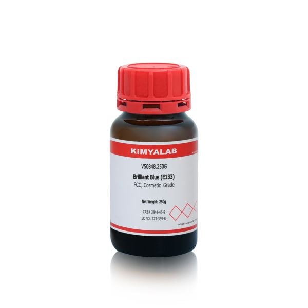 Kimyalab Mavi Toz Gıda Boyası E133 250gr - Brilliant Blue Dye Powder - Toz Renklendirici