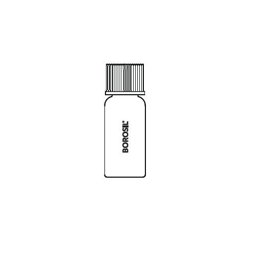 Borosil Cam Deney Tüpü 5ml Dibi Düz - Kapaklı Tüp - 100lü