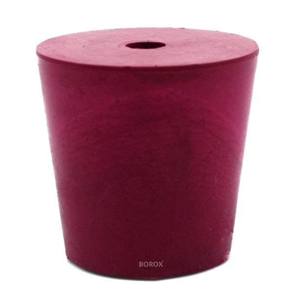 Borox Kauçuk Tıpa Delikli 12,5x16,5x20 mm - Kapak NS 14/23