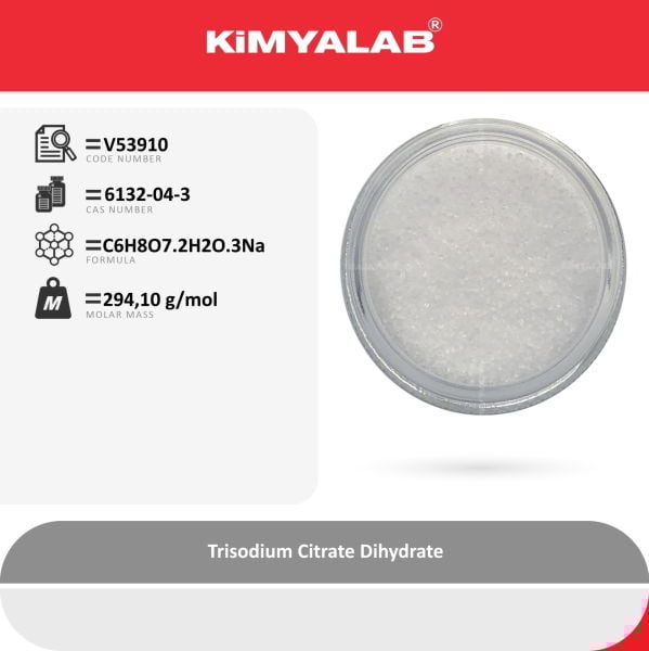 Kimyalab Trisodyum Sitrat Dihidrat 1 Kg - Trisodium Citrate Dihydrate