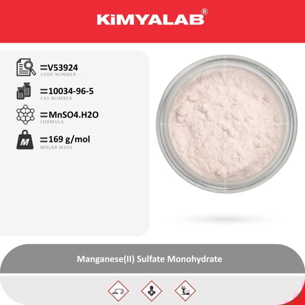 Kimyalab Mangan Sülfat Monohidrat - Manganese II Sulfate Monohydrate - Food Grade - 25 Kg-Koli Toptan
