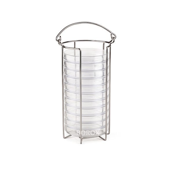 Borox Paslanmaz Çelik Petri Kabı Standı - Petri Kutu Sepeti