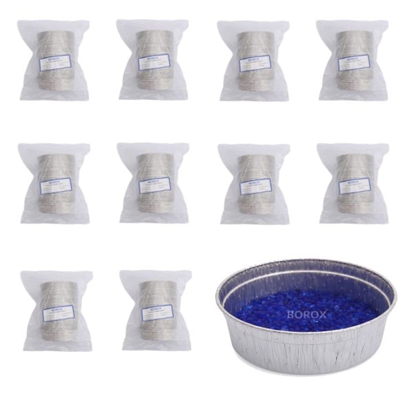 Borox Alüminyum Tartım Kabı - 100x30mm Tartım Kapları 500 Adet Toptan