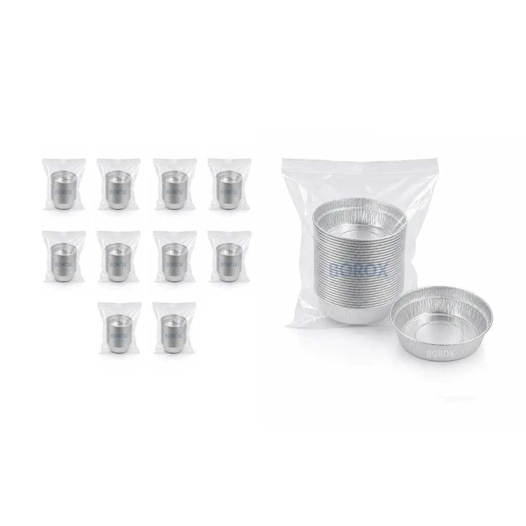 Borox Alüminyum Tartım Kabı - 96x22mm Tartım Kapları 500 Adet Toptan