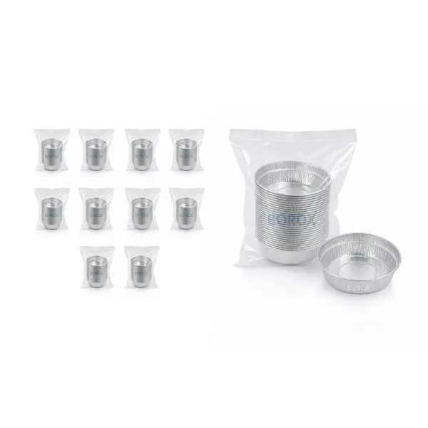 Borox Alüminyum Tartım Kabı - 96x22mm Tartım Kapları 500 Adet Toptan