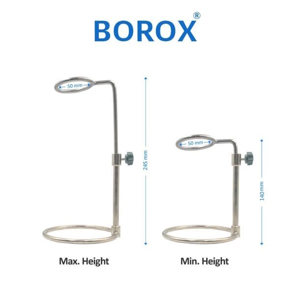 Borox Çelik Huni Standı - Ayarlanabilir Huni Standı - Demir Halka