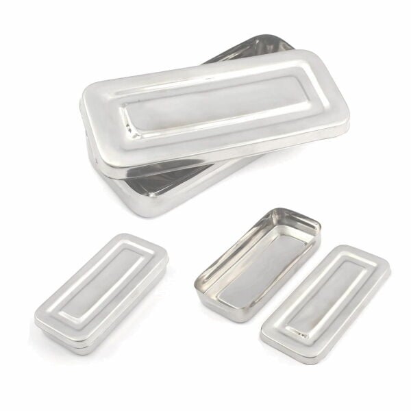 Borox Sterilizasyon Kutusu - Paslanmaz Çelik Alet Kabı 1000ml