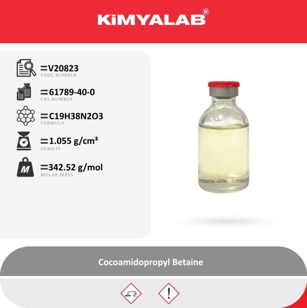Kimyalab Kokamidopropil Betain 5 Kg - Betain 30 - Cocoamidopropyl Betaine - Betaine %30 - Cosmetic Grade