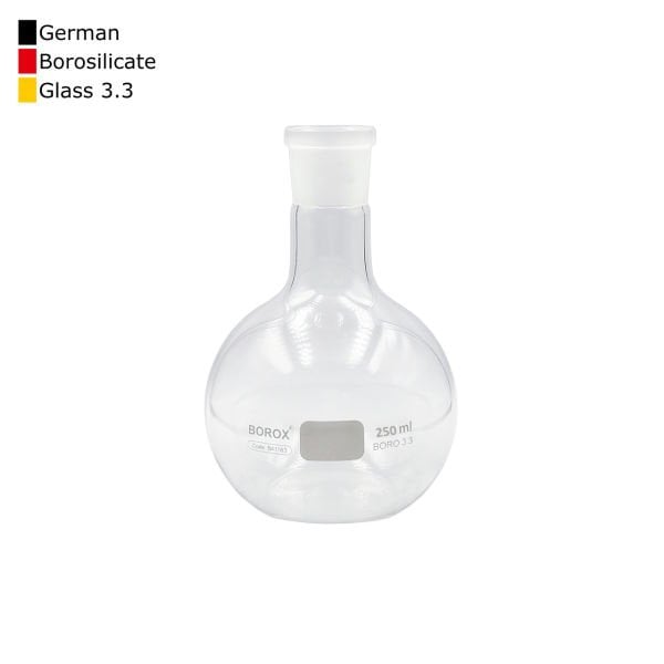 Borox Cam Balon 250 ml - Dibi Düz - Norm Şilifli - 29/32