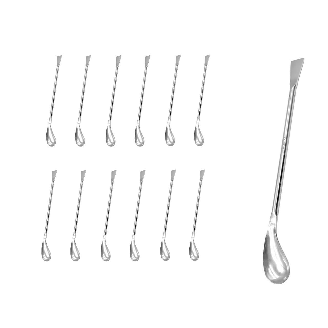 Borox Metal Spatül - Elipsoidal 15cm - Paslanmaz Çelik Spatula - 12 Adet Toptan