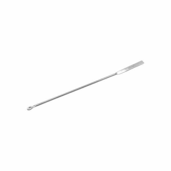 Borox Metal Spatül Mikro Kaşıklı 21 cm - Paslanmaz Çelik Spatula - 12 Adet Toptan