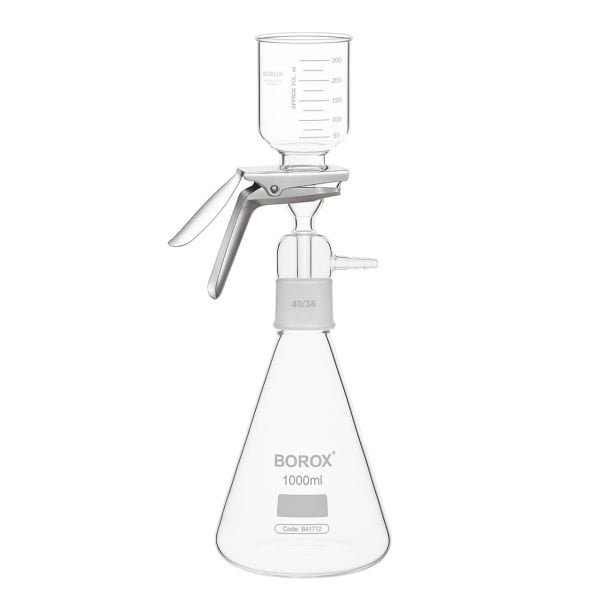 Borox Cam Vakum Filtrasyon Seti 1000 ml - Cam Bağlantılı - AKM Süzme Seti