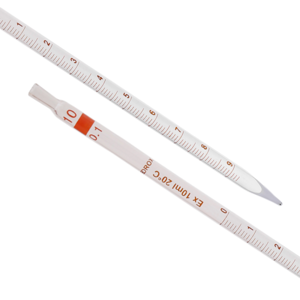 Borox Cam Dereceli Pipet 10 ml - Serolojik Pipet - 10 Adet