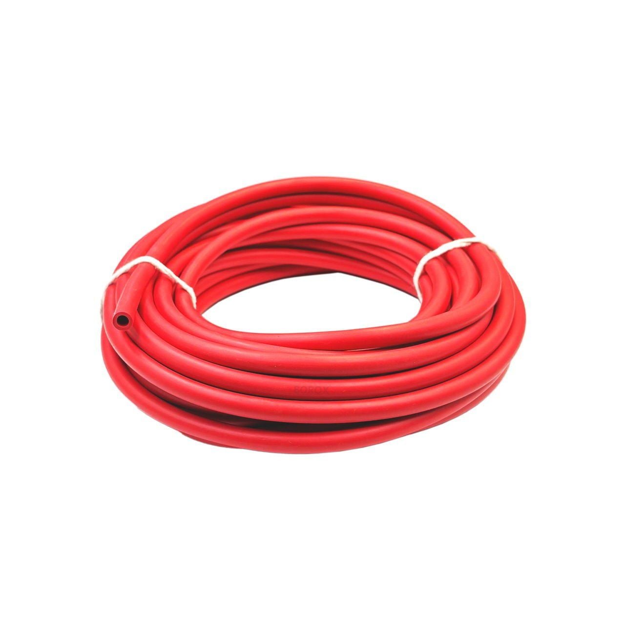 Borox Kauçuk Hortum 5x8 mm - Kırmızı 10 Metre Toptan - Rubber Tubing Red