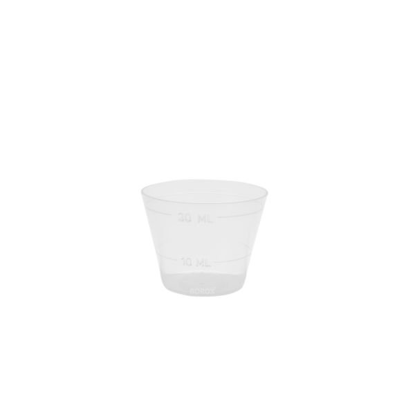 Numune Kabı 30ml - Ölçekli Numune Beheri 30cc - 10 Adet